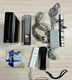 ニンテンドーWii 本体＆コントローラー2個&カセット1個
