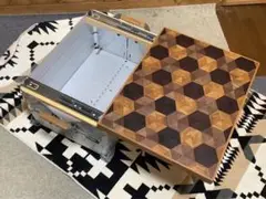 スノーピーク シェルフコンテナ25サイズ スライド天板 ヘキサゴン柄10