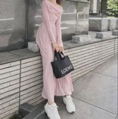 【SNIDEL】 限定商品|アシメオフショルワンピース