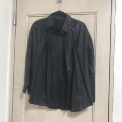 GU メンズ レザー シャツ