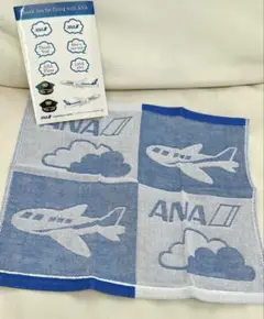 ★ANA★非売品★シール★ガーゼハンドタオル★