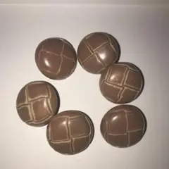 チョコメロンパン風ボタン6個セット