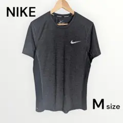 NIKE DRI-FIT グレー ランニングTシャツ Mサイズ