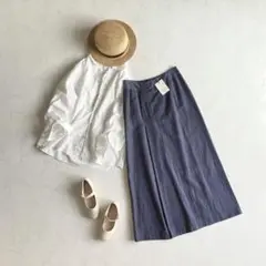 Phlannèl Cotton Cupro Linen Skirt 日本製