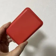 スマートフォン 背面収納 カード収納 レッド マグネット