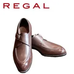 【極美品】REGAL × GEOX ビジネスシューズ シングルモンクストラップ