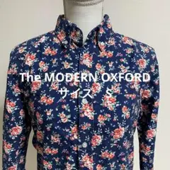The MODERN OXFORD花柄ネイビー長袖シャツSトップス シャツ