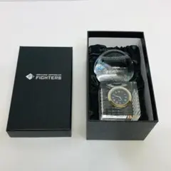美品 北海道日本ハムファイターズ クリスタルガラスボール時計 オブジェ m807