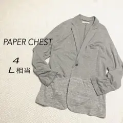 PAPER CHEST カジュアルジャケット コットン グレー L相当