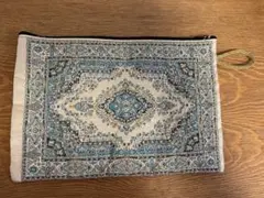 トルコ製　イスラム柄　ポーチ(クリーム)