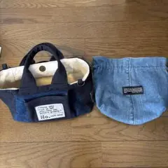 ハンドメイド　バッグ　巾着袋あり