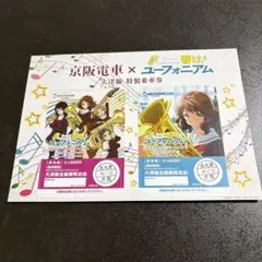 京阪電車 × 響け！ユーフォニアム 特製乗車券 大津線 期限切れ未使用品