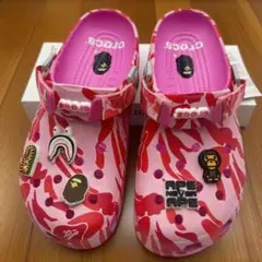 A BATHING APE®︎ × Crocs Clog "Pink"24cm
