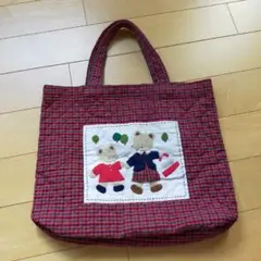 オーダー品 レア ファミリア familiar 手刺繍 レッスンバッグ トート