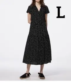 新品未使用　GU ティアードワンピース(半袖) L