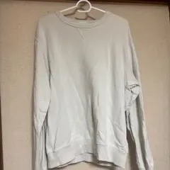 GU ホワイト クルーネック トレーナー