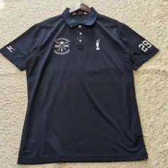 7-73【美品】mizunoミズノポロシャツ　ネイビーサイズXL