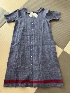 デニム生地風ワンピース