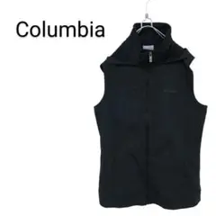 【Columbia】ワンポイントロゴ刺繍ハイネックベスト B-291
