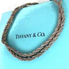 美品 Tiffany ティファニー ツイスト ロープ シルバー ネックレス