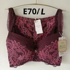 E70/L　ボルドー　レッドレーベル バイ トリンプ　寄せアゲハ