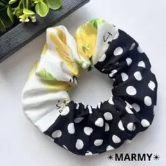 No.41 新商品♦︎2色切替シュシュ　ハンドメイド　在庫２点