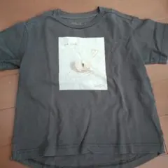 Bayton グレー Tシャツ イラスト付き