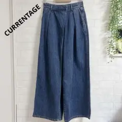 【美品】CURRENTAGE ファットボーイ ワイドデニムパンツ マルティニーク