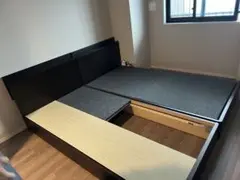 ASLEEP シングルベッドフレーム2つ 引き出し付き