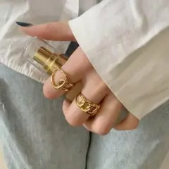 新品☆安心のメルカリ便☆ オルチャン ☆ペアリング ☆ ゴールド☆男女用y