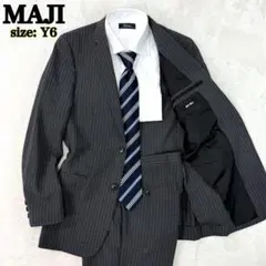✨美品✨ MAJI マジ　Y6　ストライプ　セットアップ　ウール混　サマースーツ