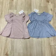 【新品未使用】フリルTシャツ 120cm 2着セット
