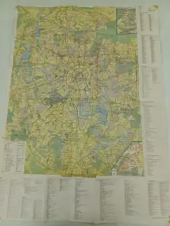 モスク地図 Moskva plan miasta 1990年版