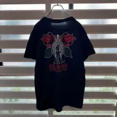 EMPYRE バラと剣 プリント ブラック Tシャツ Lサイズ