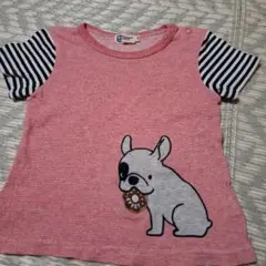 KPBOY ニットプランナーフレンチブルドッグ Tシャツ 80
