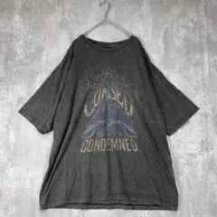 ♪ディズニー　ヴィランズ ハデス　ヴィンテージ風 Tシャツ 半袖　グレー　夏
