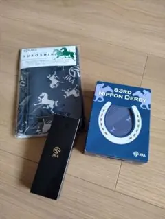 JRA ノベルティグッズ　まとめ売り　ダービータイ　風呂敷　ネックストラップ