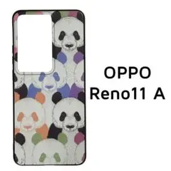 OPPO Reno11A ケース カラフル パンダ カバー