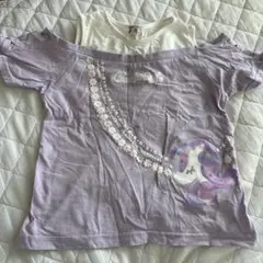 C'est génial ユニコーン Tシャツ 120 肩出し