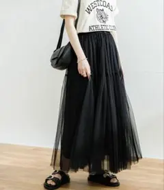 アーバンリサーチ　チュールギャザースカート