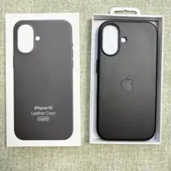 新品未使用· iPhone 16 レザーケース MagSafe ブラック