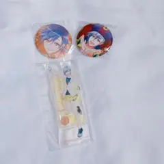 A3! 斑鳩三角 一番くじ アクスタ 缶バッジ