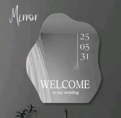 ウェルカムボードウェルカムミラーステッカーB5ウェディングシールWelcome