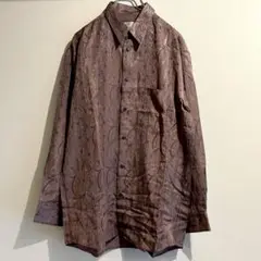 OLDレナウン　ペイズリー柄　長袖シャツ　ブラウス