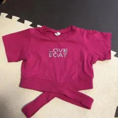 LOVE BOAT クロップドトップス ピンク　110㎝