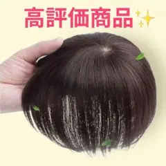 【高評価商品】ダークブラウン 頭頂部ウィッグ 薄毛対策 ウィッグ　かつら