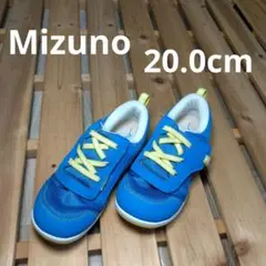 Mizuno 20.0cm 青のスニーカー ベルクロ付き