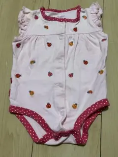 carter's いちごっぽいてんとう虫の可愛いロンパース 3ヶ月用
