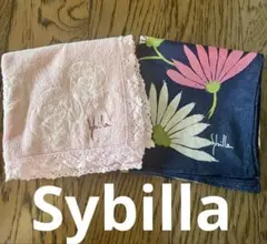 【Shilla 】花柄ハンカチ 2枚セット