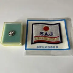 SAJスキー指導員章とバッジ